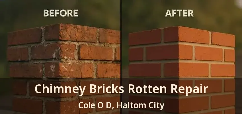 Chimney Bricks Rotten Repair Cole O D, Haltom City - TX