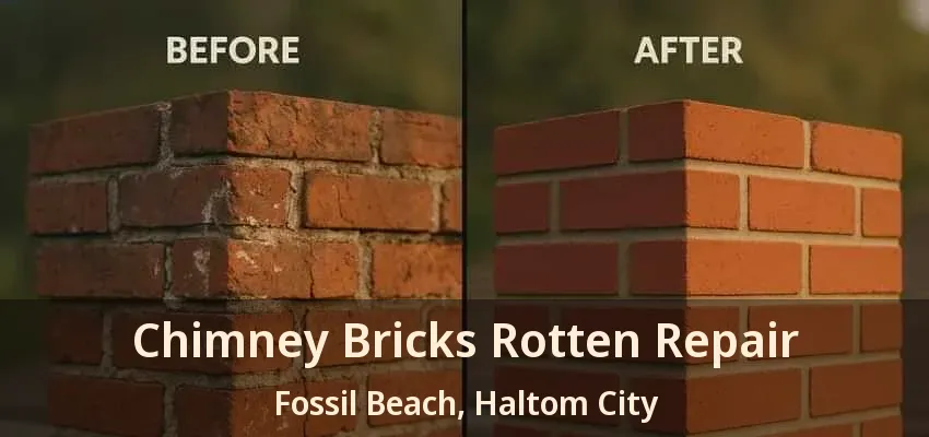 Chimney Bricks Rotten Repair Fossil Beach, Haltom City - TX