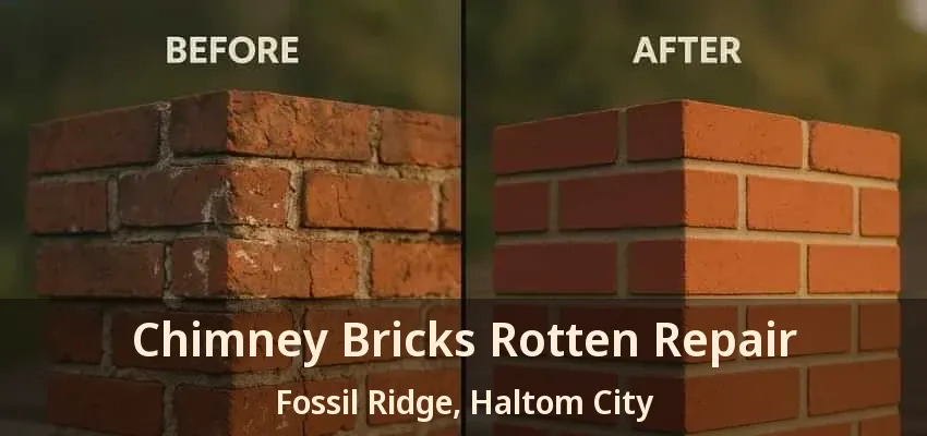 Chimney Bricks Rotten Repair Fossil Ridge, Haltom City - TX