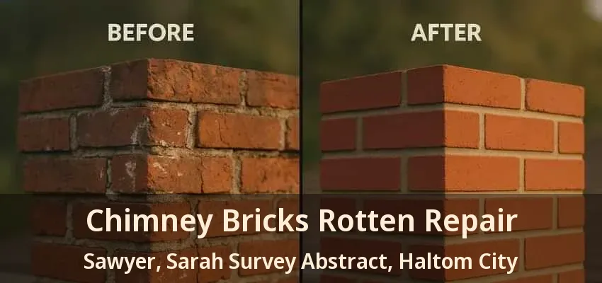 Chimney Bricks Rotten Repair Sawyer, Sarah Survey Abstract, Haltom City - TX
