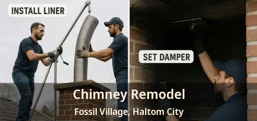 Chimney Remodel Fossil Village, Haltom City - TX