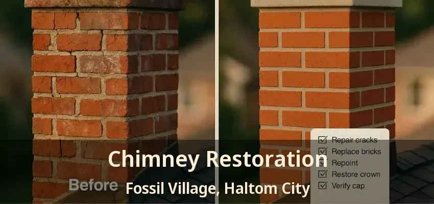 Chimney Restoration Fossil Village, Haltom City - TX