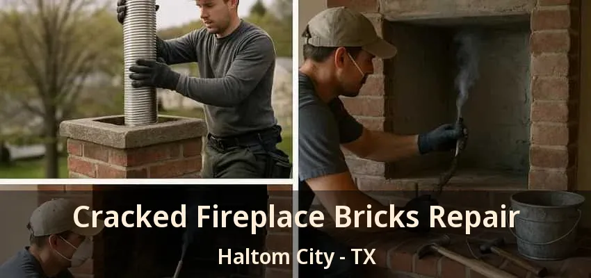 Cracked Fireplace Bricks Repair Haltom City - TX