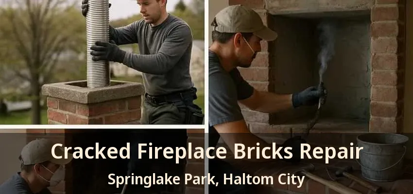 Cracked Fireplace Bricks Repair Springlake Park, Haltom City - TX