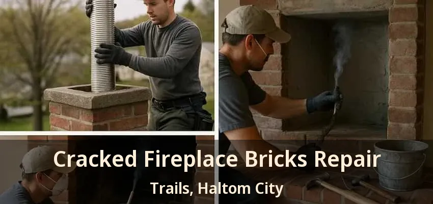 Cracked Fireplace Bricks Repair Trails, Haltom City - TX