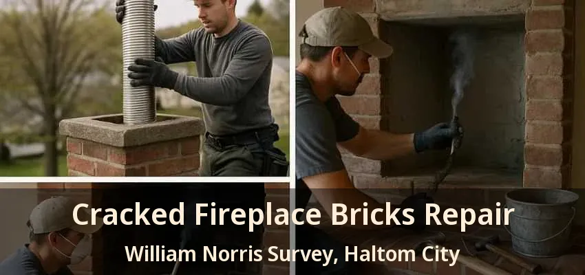 Cracked Fireplace Bricks Repair William Norris Survey, Haltom City - TX