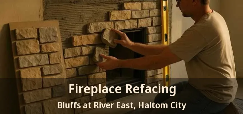 Fireplace Refacing Bluffs at River East, Haltom City - TX