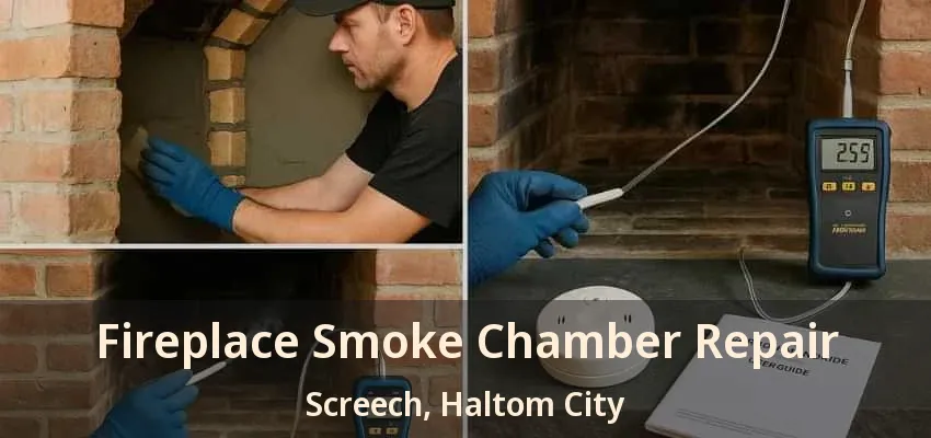 Fireplace Smoke Chamber Repair Screech, Haltom City - TX