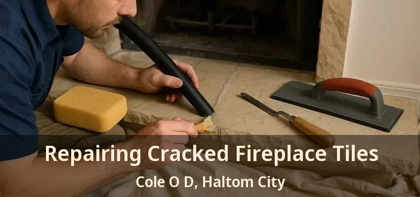Repairing Cracked Fireplace Tiles Cole O D, Haltom City - TX