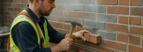 Cracked Chimney Bricks Repair Fossil Spgs, Haltom City