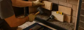 Cracked Fireplace Bricks Repair Fossil Beach, Haltom City